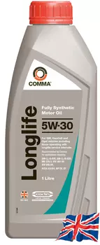Моторное масло COMMA GML1L 5W-30 синтетическое 1 л