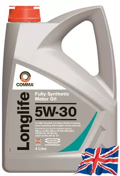 Моторное масло COMMA GML4L 5W-30 синтетическое 4 л