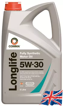 Моторное масло COMMA GML5L 5W-30 синтетическое 5 л