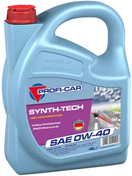 Моторное масло PROFI-CAR 12104 0W-40 синтетическое 4 л