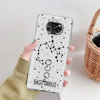 Прозрачный чехол Twelve Constellations для Xiaomi Mi Poco X3 NFC M3 Pro F3 F1 11 Lite 12 Redmi Note 10 9S 8 7 9, мягкий чехол для телефона Xiaomi Poco M3