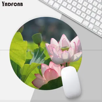 Лотос Маленький Круглый Kawaii Мультфильм Аниме Игровой Коврик Для Мыши Клавиатура Коврики Для Мыши Настольный Коврик Для Девочек Для ПК Настольный Коврик 20x20cm