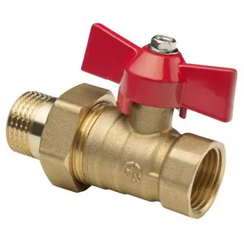 кран шаровой AQUALINK Эконом со сгоном 1/2" в/н бабочка
