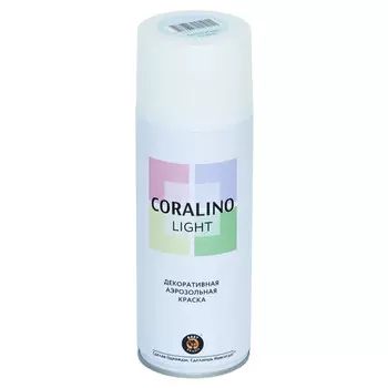 краска аэрозольная CORALINO Light декоративная белый иней 520мл, арт.CL1010