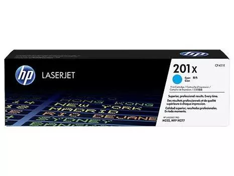 Картридж HP 201X голубой (cf401x)