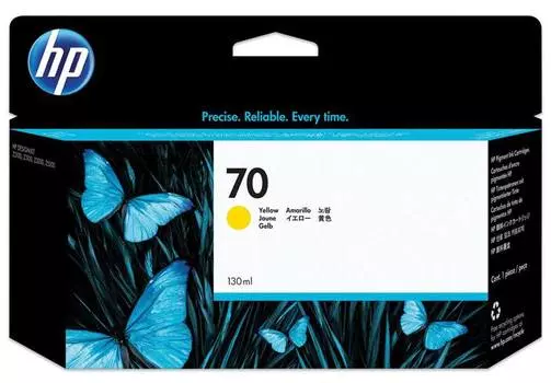 Картридж HP 70 желтый (c9454a)