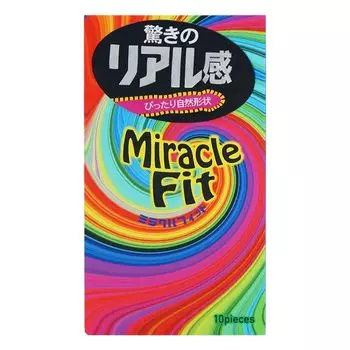 Sagami Miracle Fit Презервативы ультратонкие без накопителя 10 шт