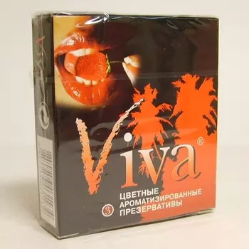 Презерватив "Viva" цветные ароматизированные 3 шт