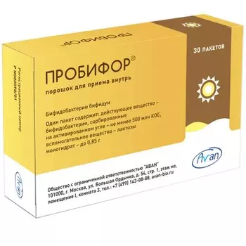 Пробифор 500 млн КОЕ порошок для приема внутрь 30 шт