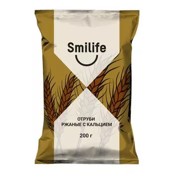 Smilife Отруби хрустящие ржаные с кальцием 200 г