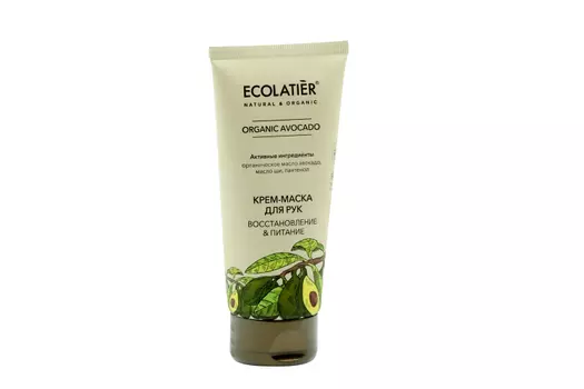 Крем-маска ECOLATIER Organiс Avoсado восстановление/питание д/рук, 100 мл