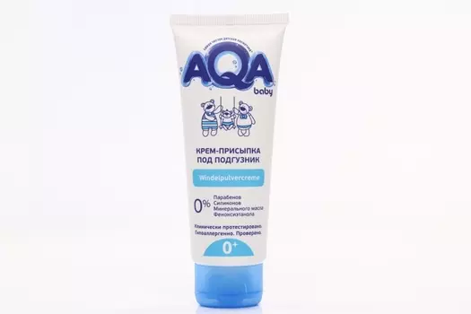 Крем-присыпка AQA BABY п/подгузник, 75 мл