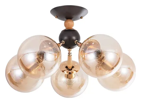 Потолочная люстра Arte Lamp Boston A4485PL-5BK