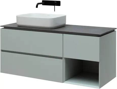 Тумба под раковину Allen Brau Infinity 120 L светло - зеленый матовый