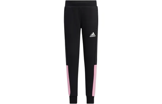 Детские трикотажные спортивные штаны Adidas, черный