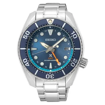Seiko Prospex SUMO SFK001J1 GMT Solar Diver 45 мм синие мужские часы синий