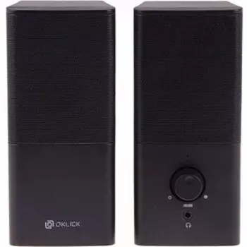 Колонки Oklick OK-128 2.0 черный 6Вт (417560)