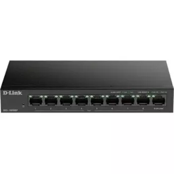 Коммутатор D-Link DES-1009MP DES-1009MP/A1A 8x100Mb 1G 8PoE+ 117W неуправляемый