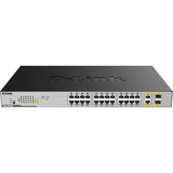Коммутатор D-Link DGS-1026MP/B1A 26 портов (24x 1Gbs PoE, 2x 1Gbs combo SFP) (DGS-1026MP/B1A)
