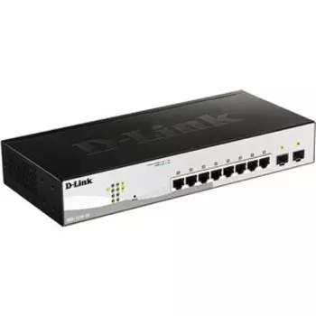 Коммутатор D-Link DGS-1210-10/FL1A 8G 2SFP настраиваемый (DGS-1210-10/FL1A)