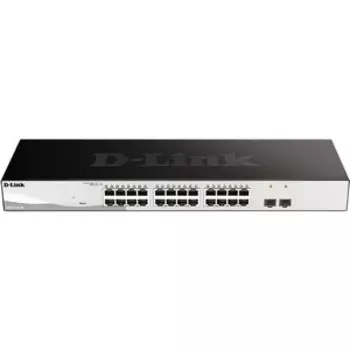 Коммутатор D-Link DGS-1210-26/F 24G 2SFP настраиваемый