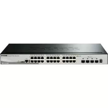 Коммутатор D-Link DGS-1510-28X/A1A 28 портов (24x 1Gbs, 4x 1Gbs SFP+, настраиваемый L2+) (DGS-1510-28X/A1A)