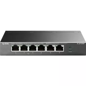 Коммутатор TP-Link TL-SF1006P 6x100Mb 4PoE+ 67W неуправляемый