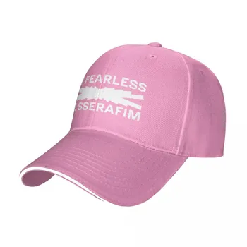 ЛОГОТИП LESSERAFIM — Кепка IM FEARLESS Бейсбольная кепка Одежда для гольфа Солнцезащитный крем женский пляжный магазин Унисекс