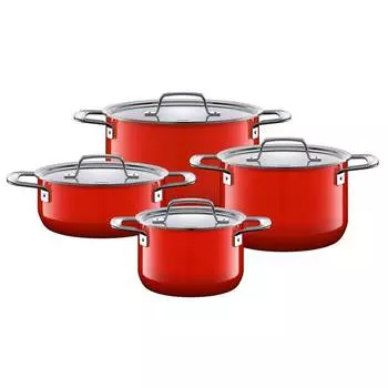 Silit Набор кастрюль, 4 предмета, Zeno Red Silit