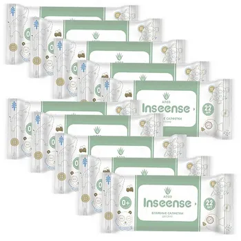 INSEENSE Набор влажных салфеток для детей с Алоэ Вера 200.0