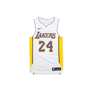 Мужская уличная одежда Nike NBA Los Angeles Lakers Icon Edition Kobe Bryant Swingman белого/фиолетового/амарилло AQ2106-100 S