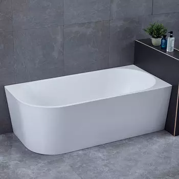 Ванна акриловая Vincea VBT-402-1500R, 1500*750*580, цвет белый, правая, слив-перелив в комплекте, хром