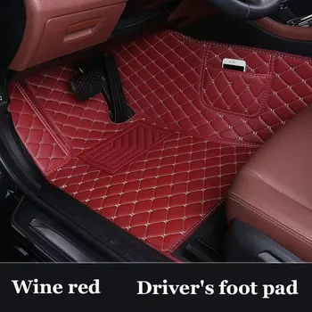 Изготовленный на заказ кожаный автомобильный коврик для Volvo All Models xc60 2018-2020 auto чёрный