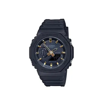CASIO Унисекс-часы с двумя жидкокристаллическими/аналоговыми дисплеями, черные