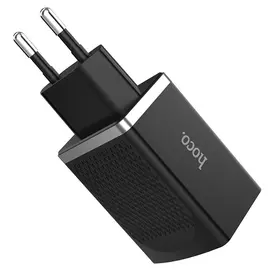 Сетевой блок питания Hoco (C43A) Vast Power 2 USB Port 2.4A (черный)
