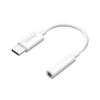 Адаптер Deppa (72408) Type-C/Jack 3.5mm (белый)