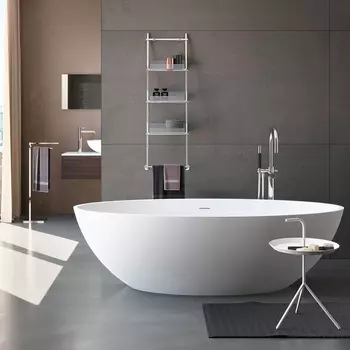 Ванна из искусственного камня Gruppo Treesse Carezza 180x85 белый матовый