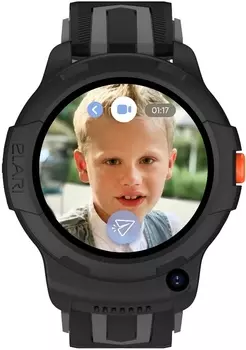 Умные часы Elari KidPhone 4G Wink, черный