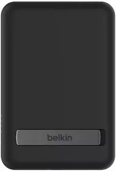 Внешний аккумулятор Belkin Boost Charge Magnetic Wireless с подставкой, 5000 мАч, черный