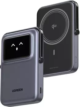 Внешний аккумулятор UGREEN PB764 UNO, 10000 mAh, серый