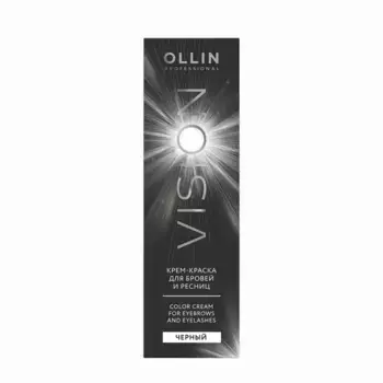 OLLIN PROFESSIONAL Крем-краска для бровей и ресниц, черный / OLLIN VISION black 20 мл
