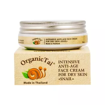 ORGANIC TAI Крем интенсивный антивозрастной с экстрактом улитки для нормальной и сухой кожи лица 50 мл