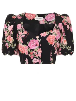Блуза шелковая ROSES AND LACE