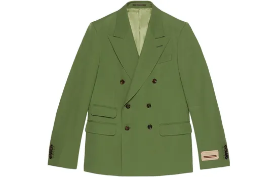 Деловой костюм мужской зеленый Gucci, зеленый