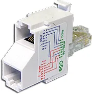 Адаптер RJ-45(T568A/T568B)-RJ-45/телефонный TWT (TWT-T-E2-U2)