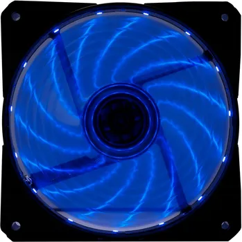 Вентилятор DIGMA DFAN-LED-BLUE, 120 мм, 1200rpm, 23 дБ, 3-pin+4-pin Molex, 1шт, синяя подсветка (DFAN-LED-BLUE)