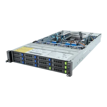 Серверная платформа Gigabyte R283-Z91, 2xSocket SP5, 24xDDR5, 12x2.5/3.5 HDD HS + 2x2.5 HS, 3-PCI-E, 2xGLAN, AMI MegaRAC SP-X, Redundant 2x1600 Вт, 2U (R283-Z91-AAD1)