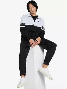 Спортивный костюм мужской PUMA Power Colorblock, Черный, размер 50-52