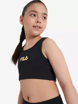 Топ бра спортивный для девочек FILA, Черный