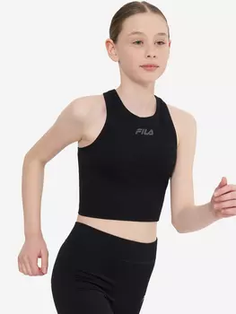 Топ бра спортивный для девочек FILA, Черный